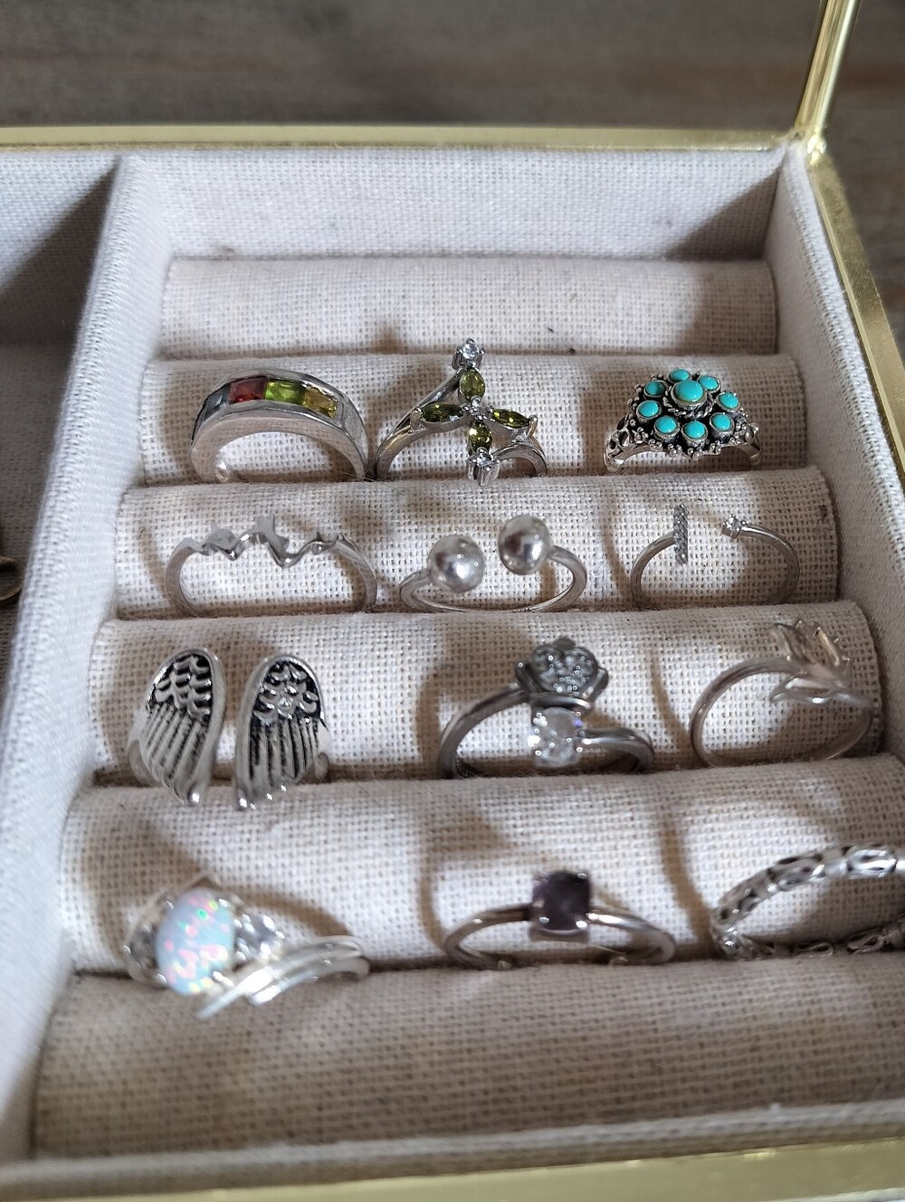 925 Sterling Silver Lot Of Ring Different Size
